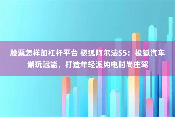 股票怎样加杠杆平台 极狐阿尔法S5：极狐汽车潮玩赋能，打造年轻派纯电时尚座驾